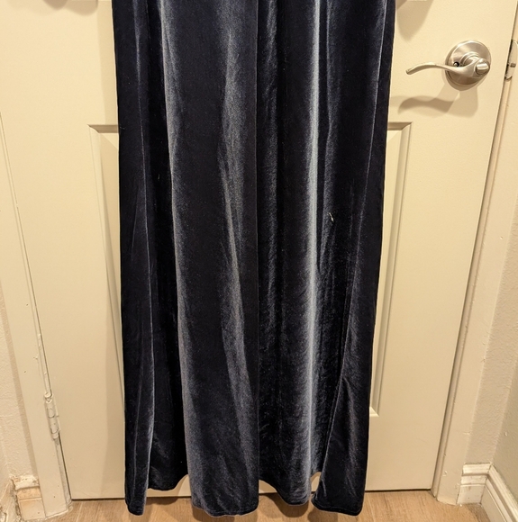 BHLDN Jenny Yoo Ryland Long Sleeve Velvet in French Blue Size 8 NWOT - Picture 8 of 11